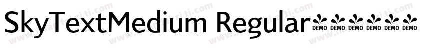 SkyTextMedium Regular字体转换